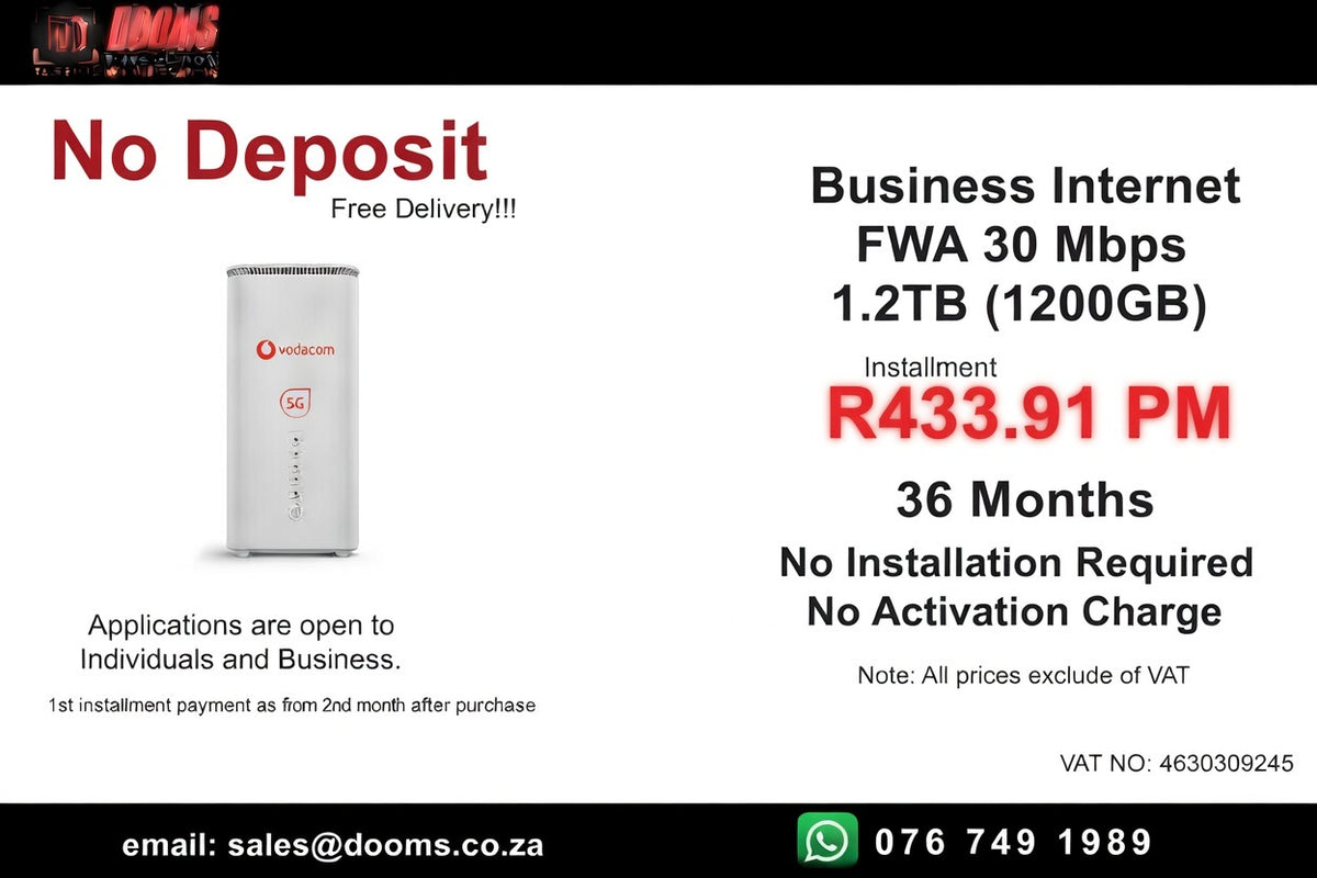 Business Internet FWA 30 Mbps 1.2TB (1200GB)