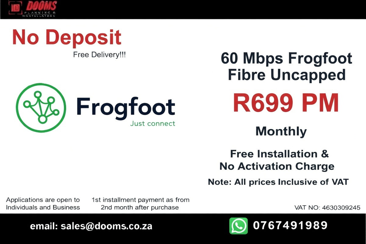 Frogfoot Fibre Uncapped 60 Mbps