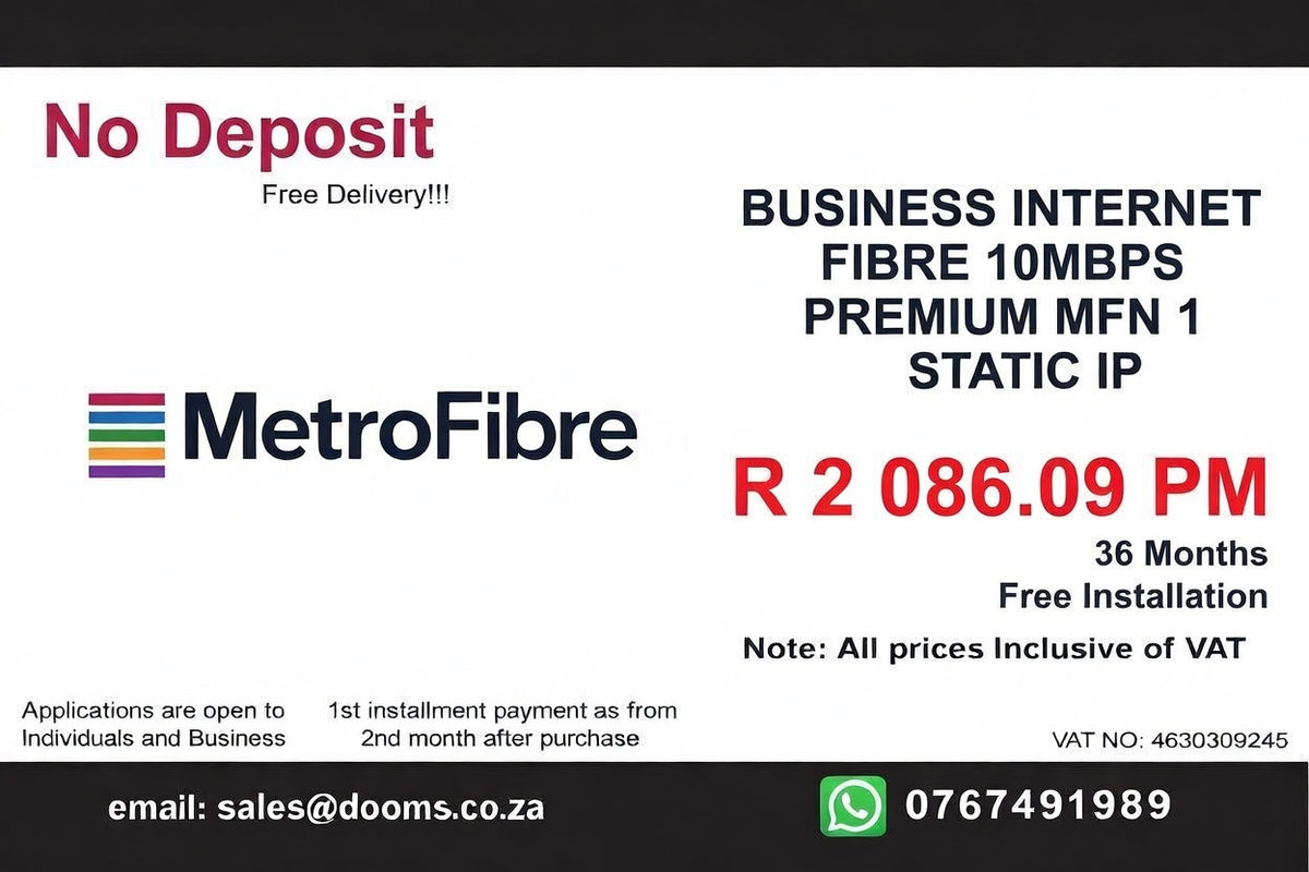 BUSINESS INTERNET FIBRE MFN DEDICATED 10MBPS
