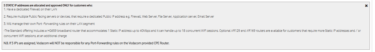 BUSINESS INTERNET FIBRE DFA 100MBPS