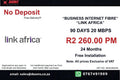 BUSINESS INTERNET FIBRE LINK AFRICA 90 DAYS 20 MBPS