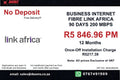 BUSINESS INTERNET FIBRE LINK AFRICA 90 DAYS 200 MBPS