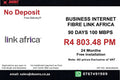 BUSINESS INTERNET FIBRE LINK AFRICA 90 DAYS 100 MBPS