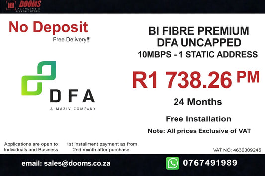 BUSINESS INTERNET FIBRE DFA 10mbps