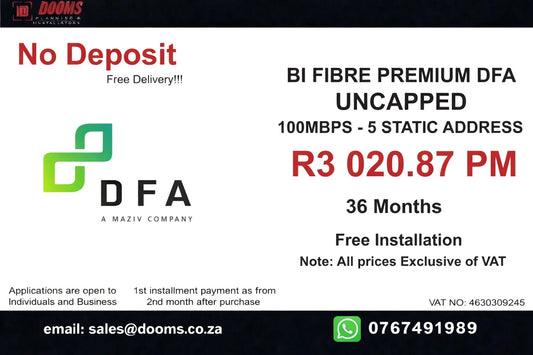 BUSINESS INTERNET FIBRE DFA 100 MBPS
