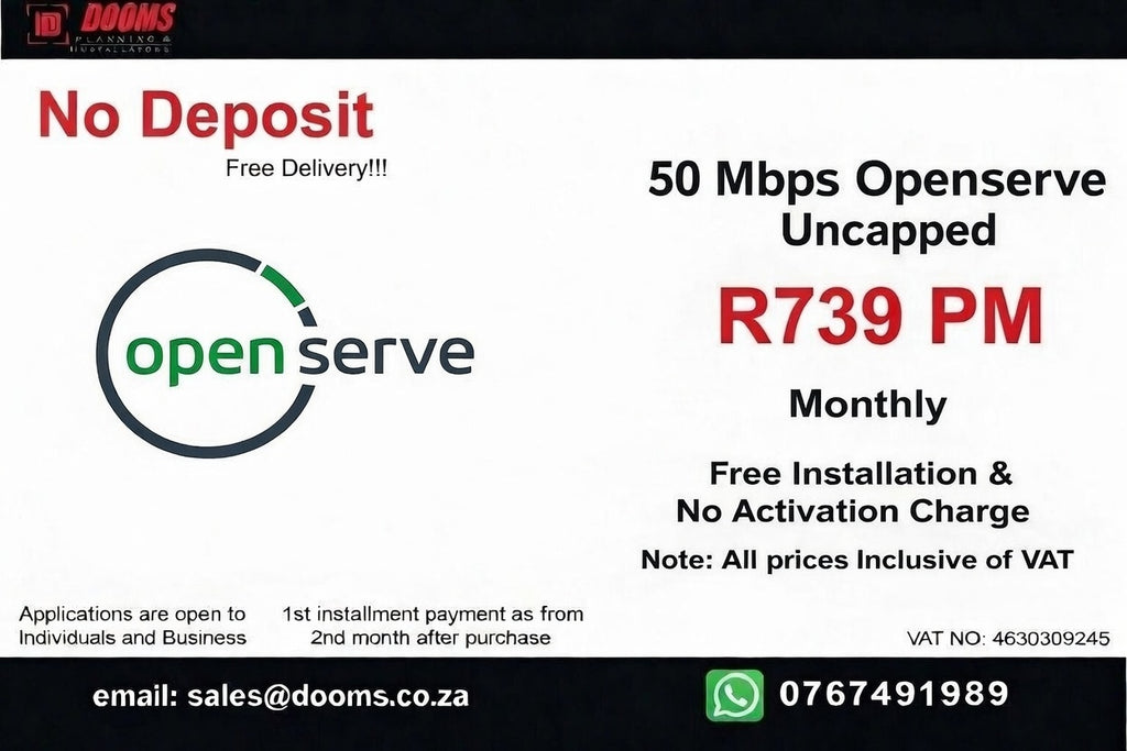Openserve Fibre Uncapped 50 Mbps