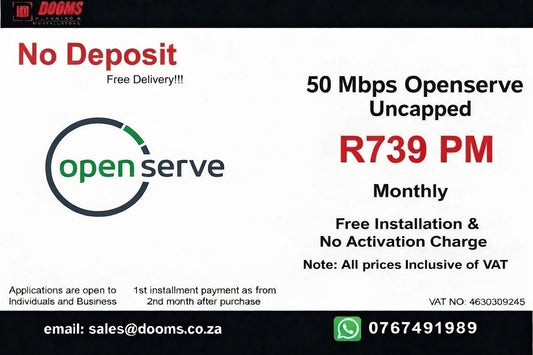 Openserve Fibre Uncapped 50 Mbps