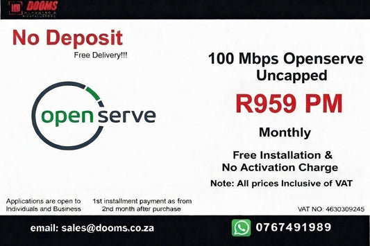 Openserve Fibre Uncapped 100 Mbps