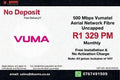 Vumatel Aerial Network Fibre Uncapped 500 Mbps