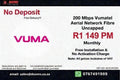 Vumatel Aerial Network Fibre Uncapped 200 Mbps