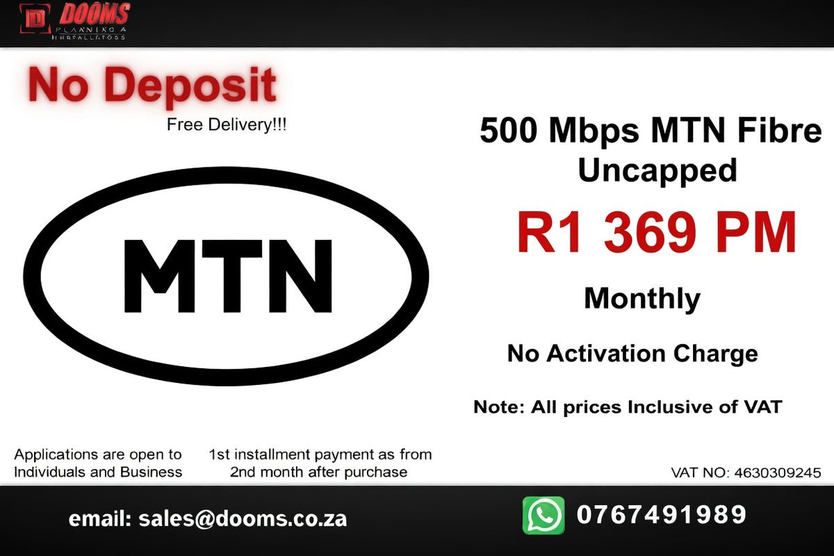 MTN Fibre Uncapped 500 Mbps