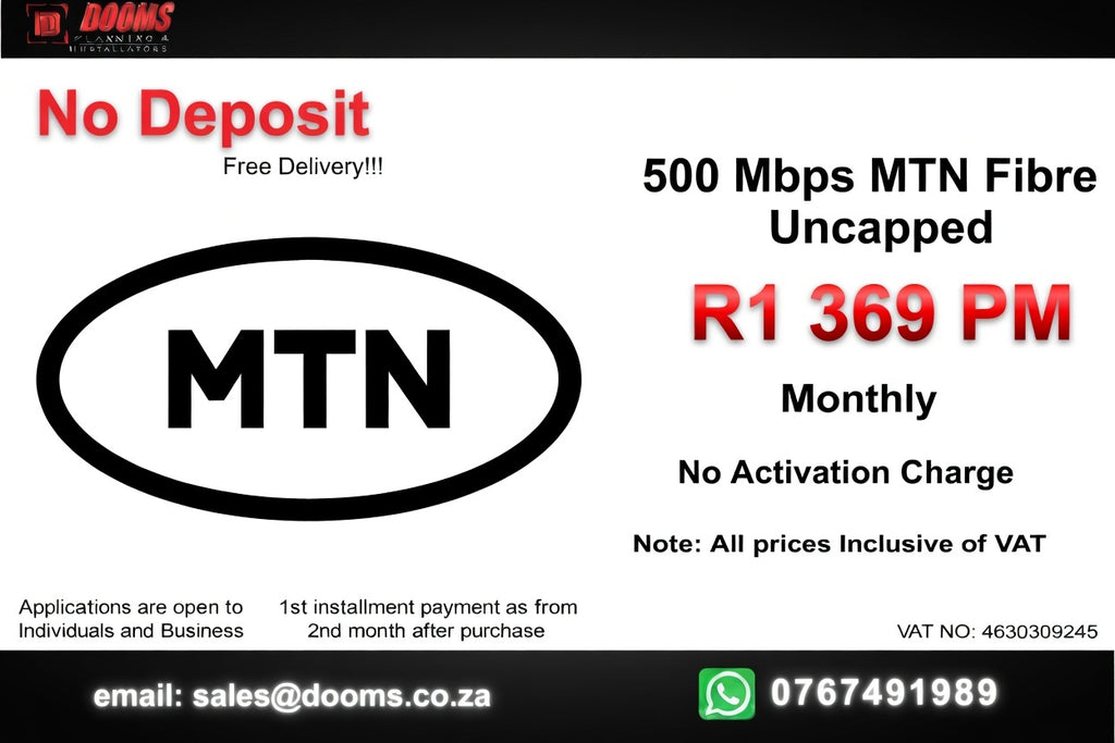 MTN Fibre Uncapped 500 Mbps