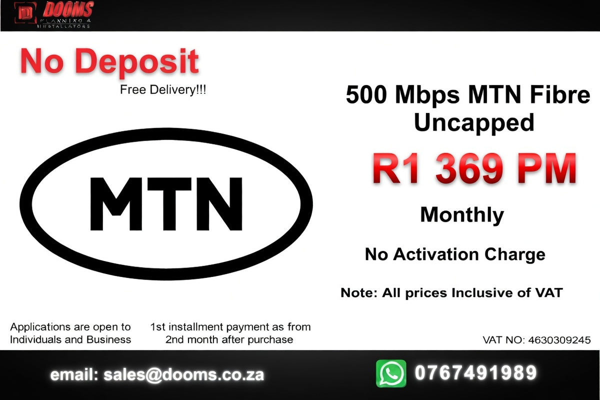 MTN Fibre Uncapped 500 Mbps