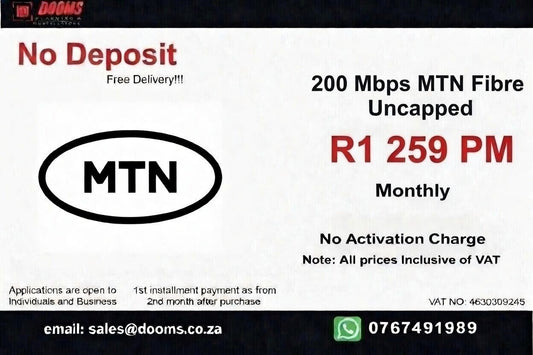 MTN Fibre Uncapped 200 Mbps