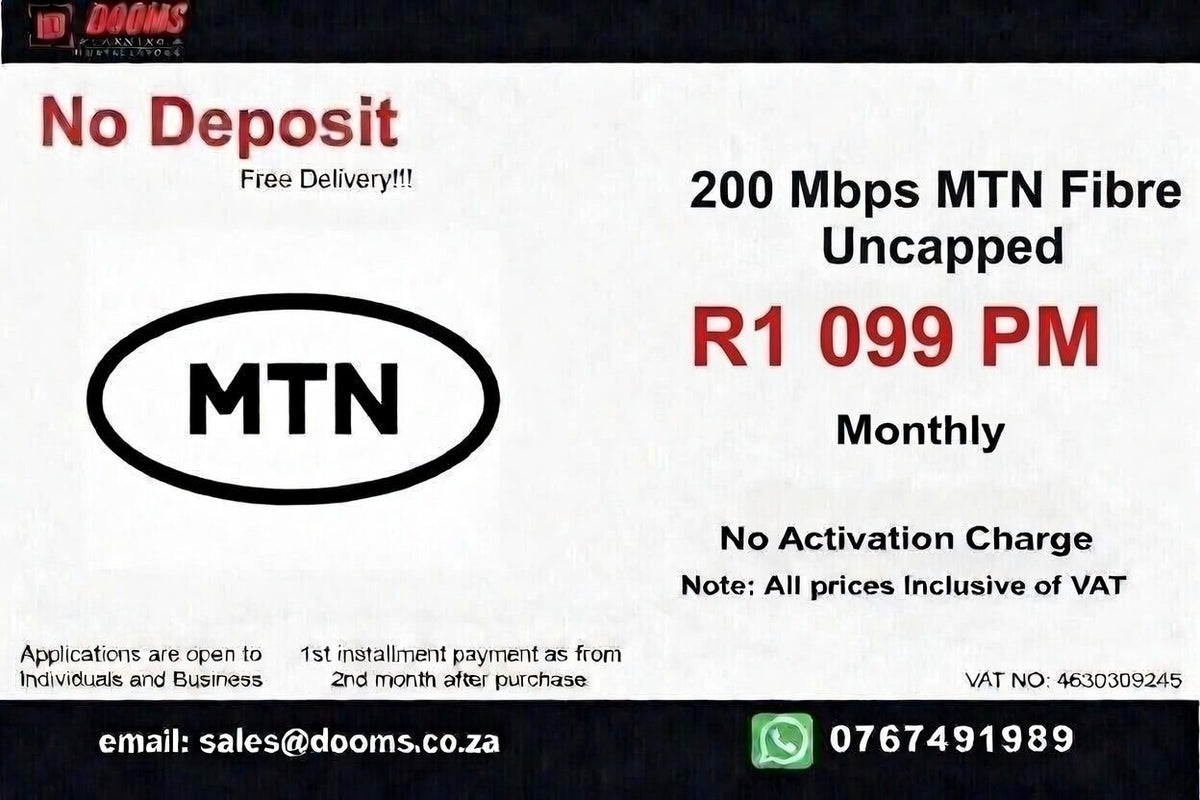 MTN Fibre Uncapped 200 Mbps