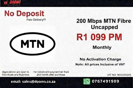 MTN Fibre Uncapped 200 Mbps