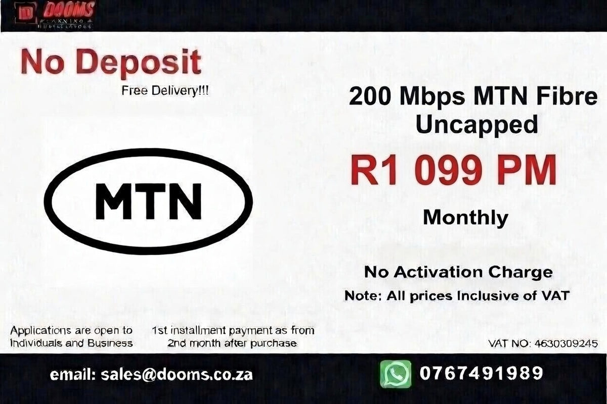 MTN Fibre Uncapped 200 Mbps