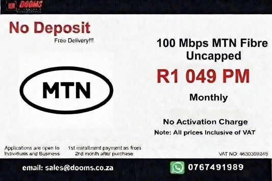 MTN Fibre Uncapped 100 Mbps