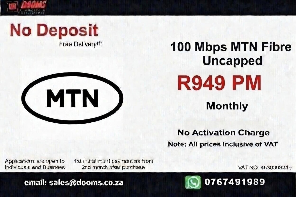 MTN Fibre Uncapped 100 Mbps