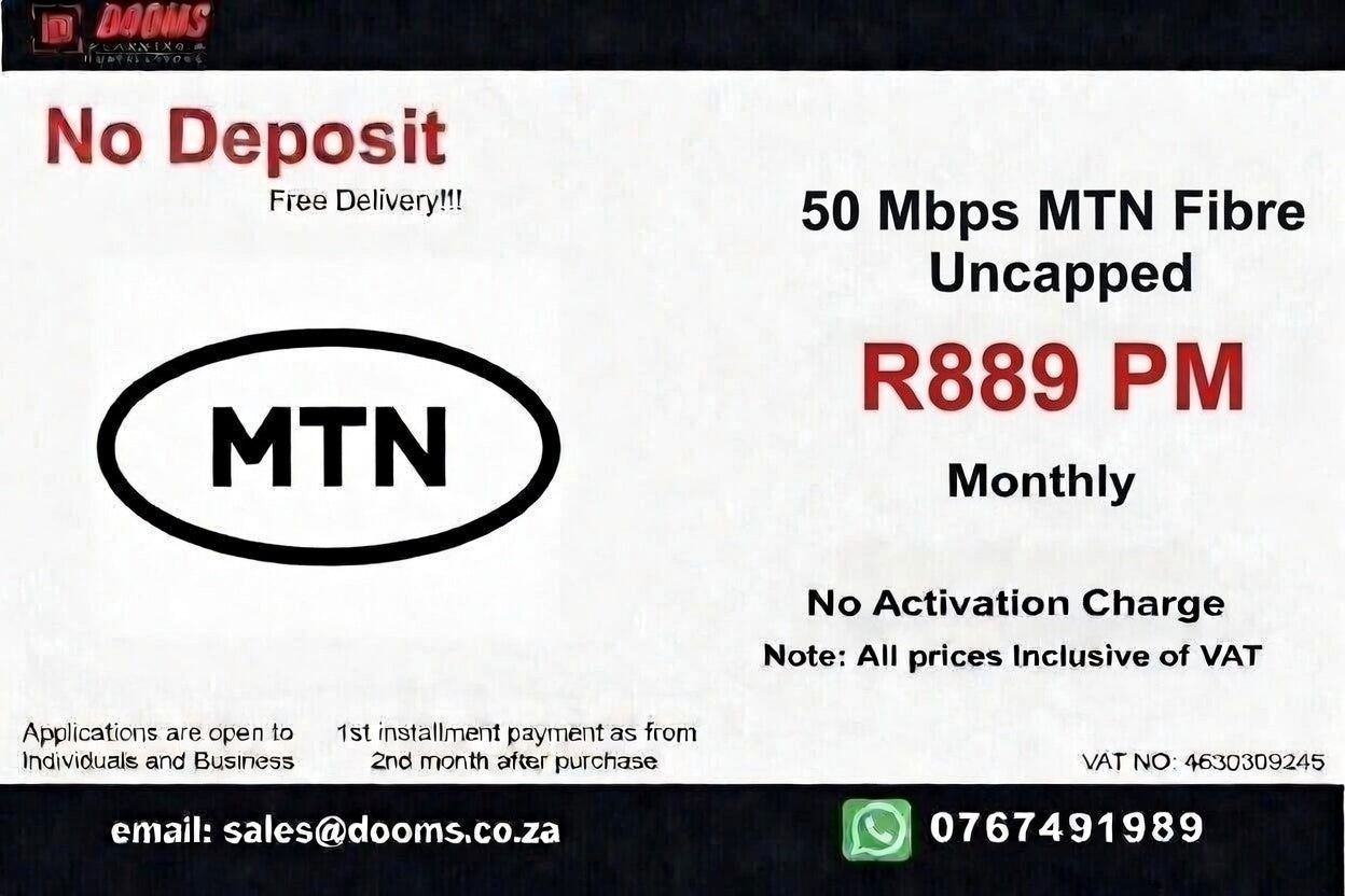 MTN Fibre Uncapped 50 Mbps