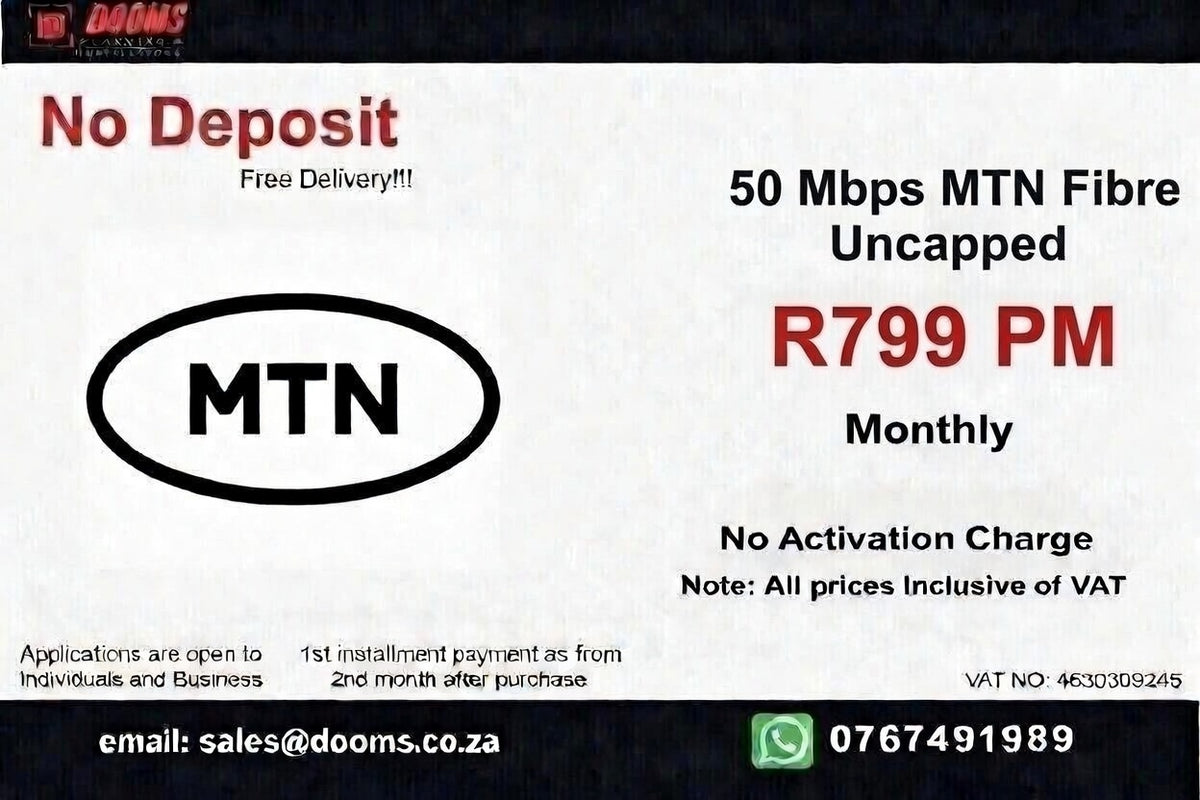 MTN Fibre Uncapped 50 Mbps