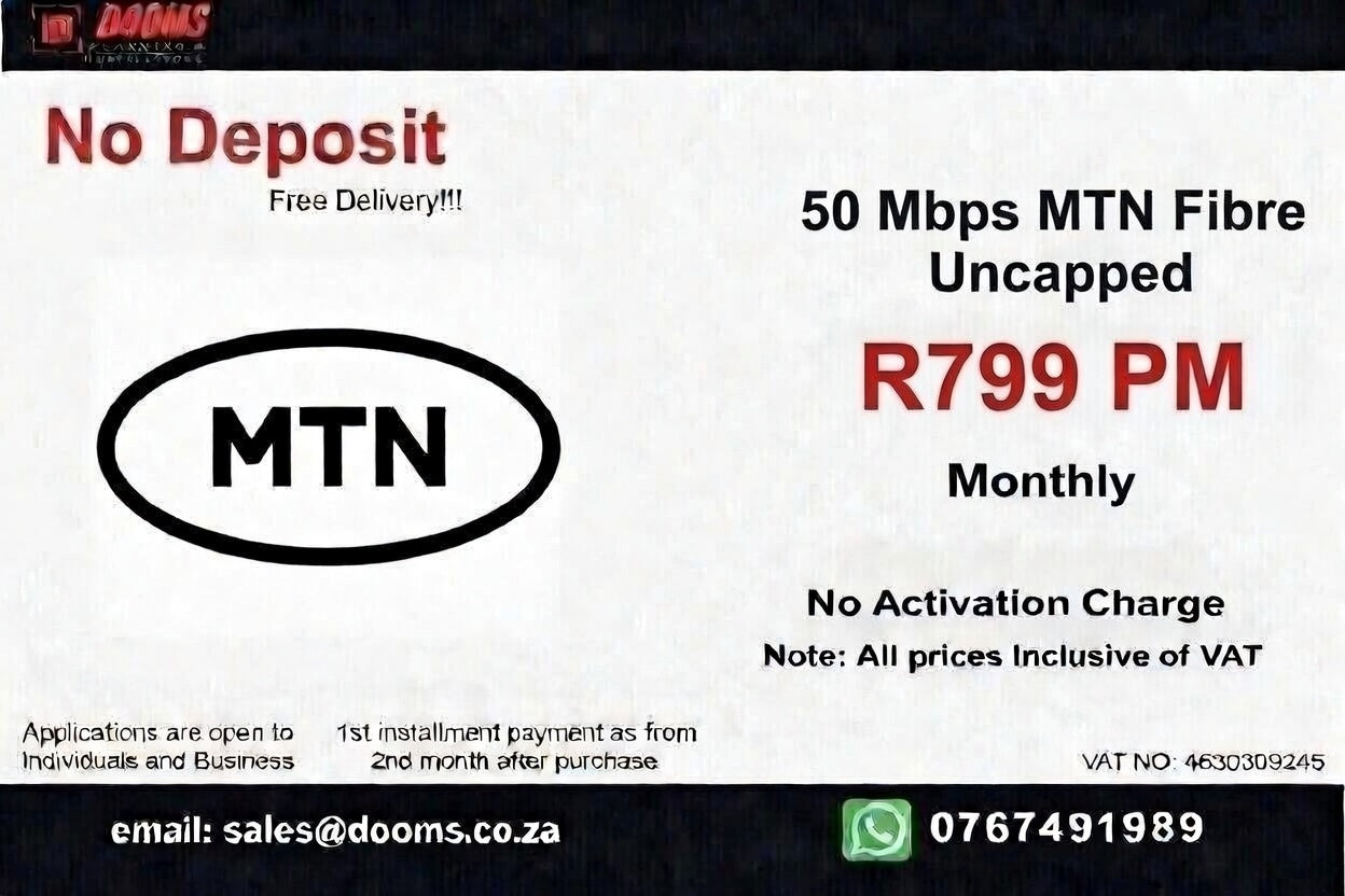 MTN Fibre Uncapped 50 Mbps