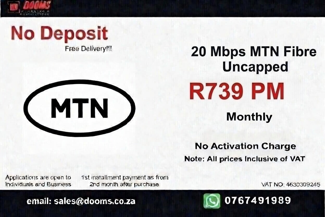 MTN Fibre Uncapped 20 Mbps