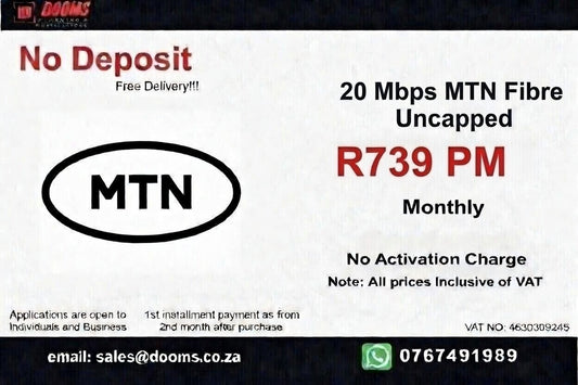 MTN Fibre Uncapped 20 Mbps