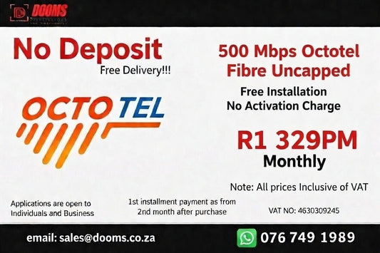 Octotel Fibre Uncapped 500 Mbps