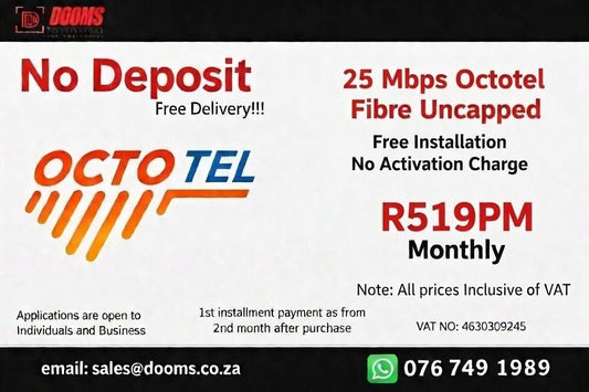 Octotel Fibre Uncapped 25 Mbps