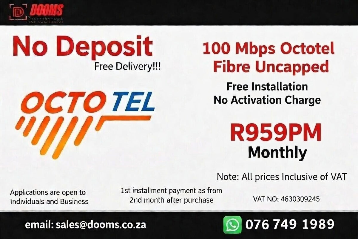 Octotel Fibre Uncapped 100 Mbps