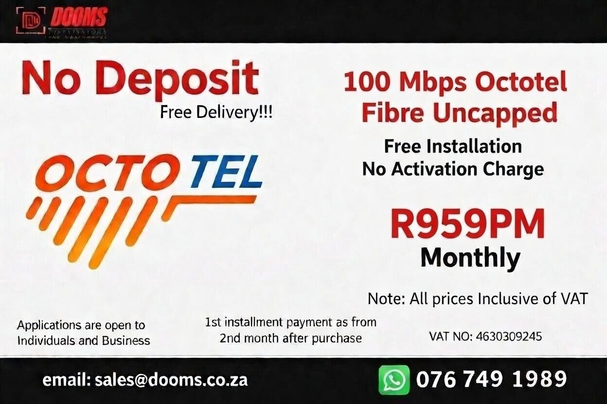 Octotel Fibre Uncapped 100 Mbps