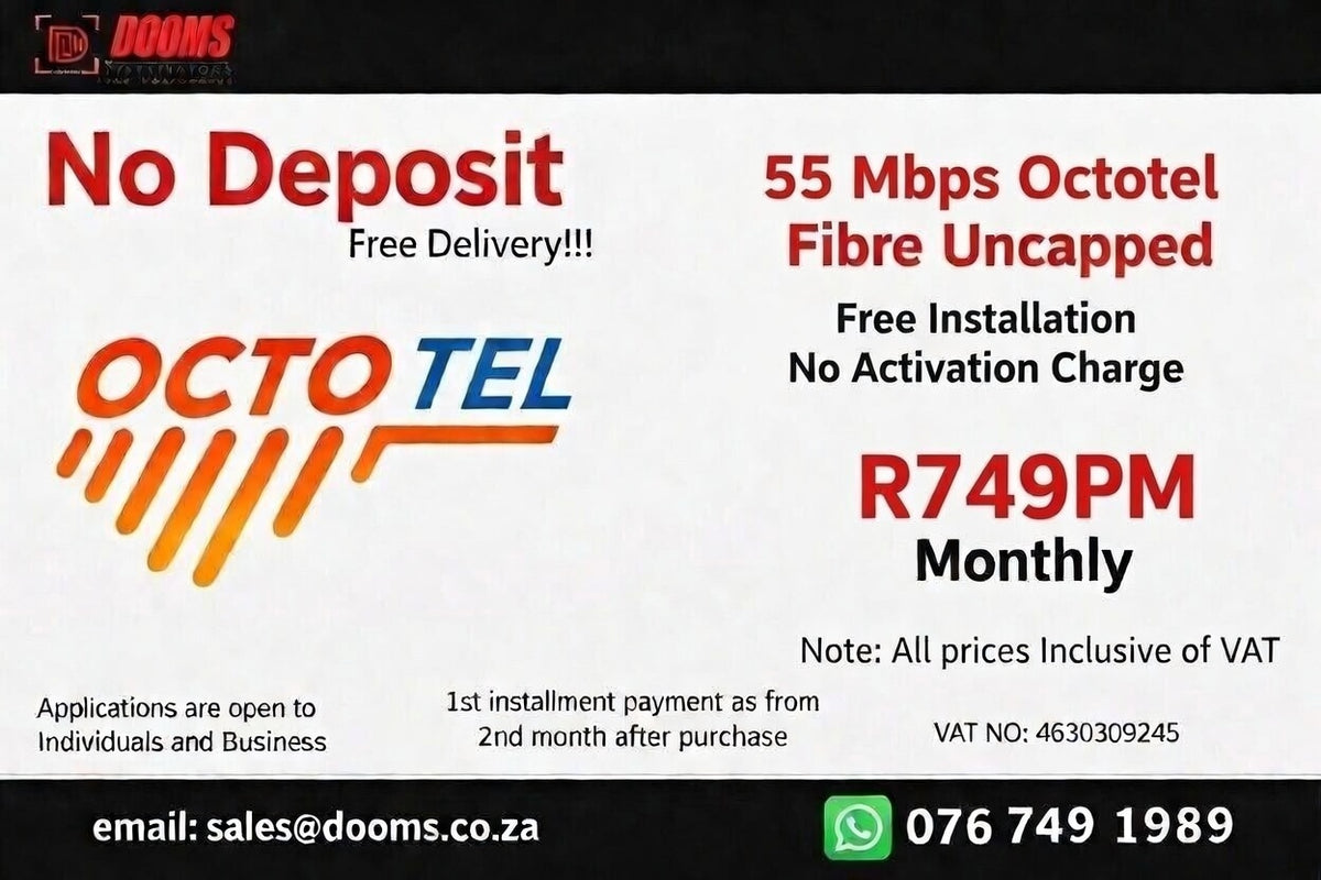 Octotel Fibre Uncapped 55 Mbps