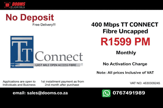 TT CONNECT Fibre Uncapped 400 Mbps