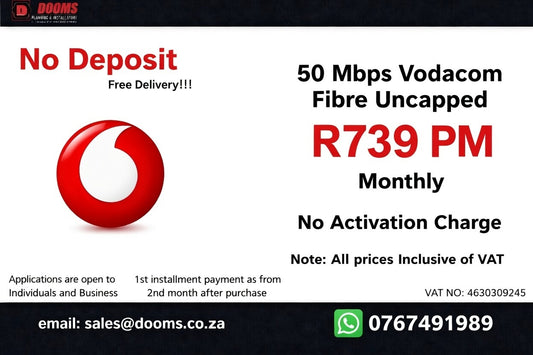 Vodacom Fibre Uncapped 50 Mbps