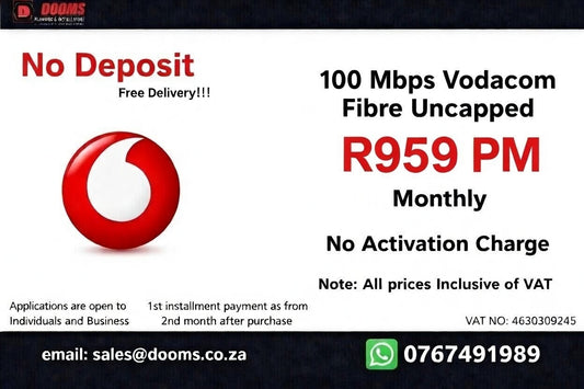 Vodacom Fibre Uncapped 100 Mbps