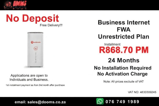 Business Internet FWA  Unrestricted Plan