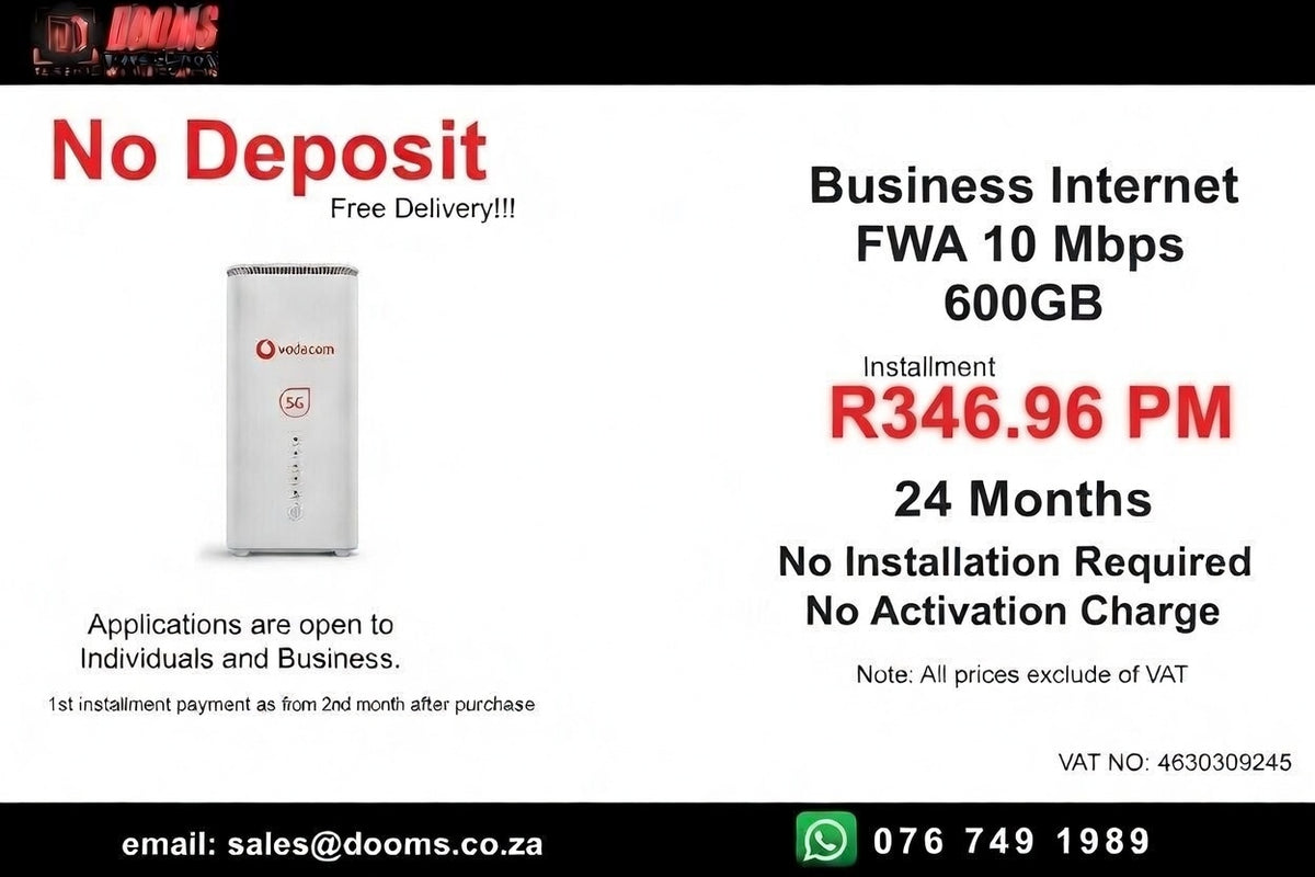 Business Internet FWA 10 Mbps 600GB