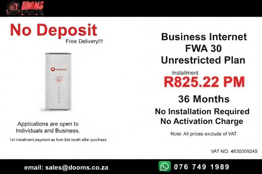 Business Internet FWA 30 Unrestricted Plan