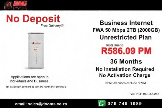 Business Internet FWA 50 Mbps 2TB (2000GB)