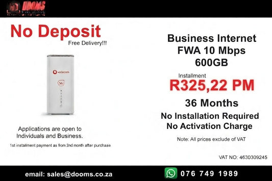 Business Internet FWA 10 Mbps 600GB
