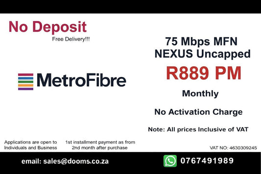 MFN NEXUS Uncapped 75 Mbps