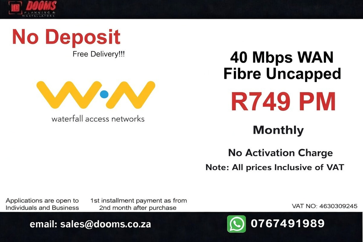 WAN Fibre Uncapped 40 Mbps