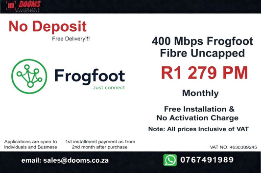 Frogfoot Fibre Uncapped 400 Mbps