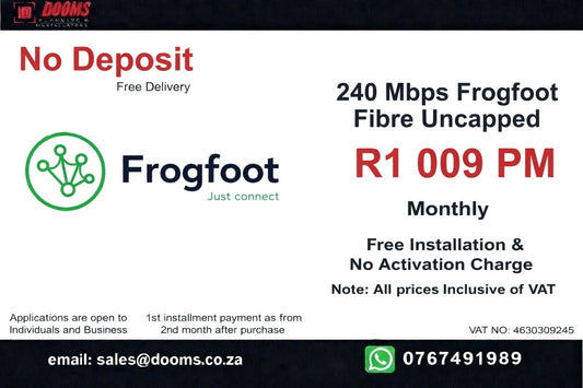 Frogfoot Fibre Uncapped 240 Mbps
