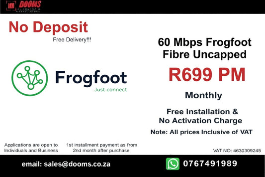 Frogfoot Fibre Uncapped 60 Mbps