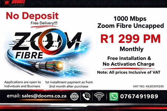 Zoom Fibre Uncapped 1000 Mbps