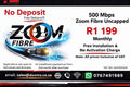 Zoom Fibre Uncapped 500 Mbps