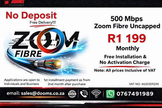 Zoom Fibre Uncapped 500 Mbps