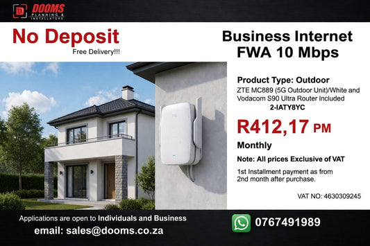 Business Internet FWA 10 Mbps
